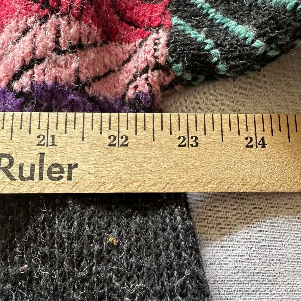 Vintage Maggie Lawrence Collection Sweater Womens 7 Aztec Print Made In USA - Picture 6 of 7